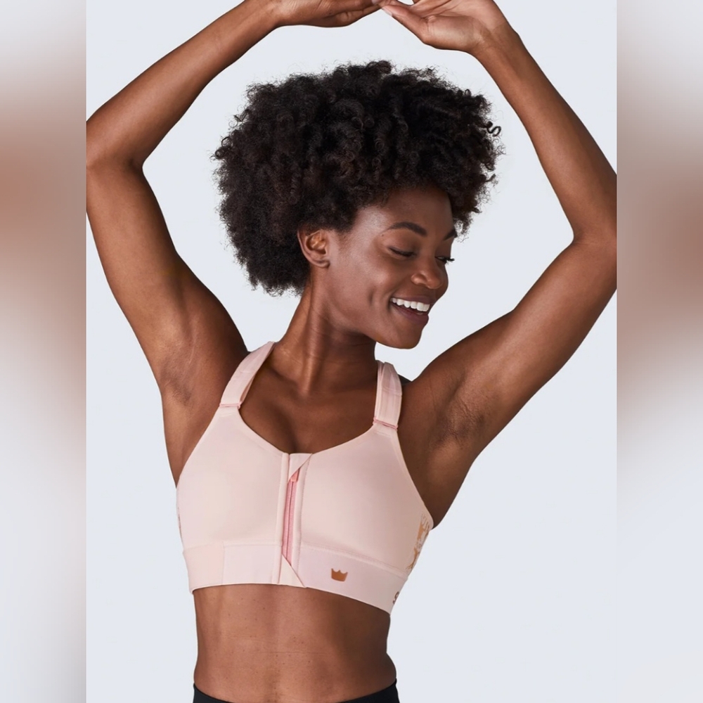 Women's SHEFIT Flex Sports Bra SIZE Luxe (Large) Blush